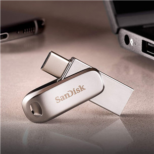 USB atmintinė SanDisk Ultra Dual Drive Luxe, USB-A, USB-C, 1 TB