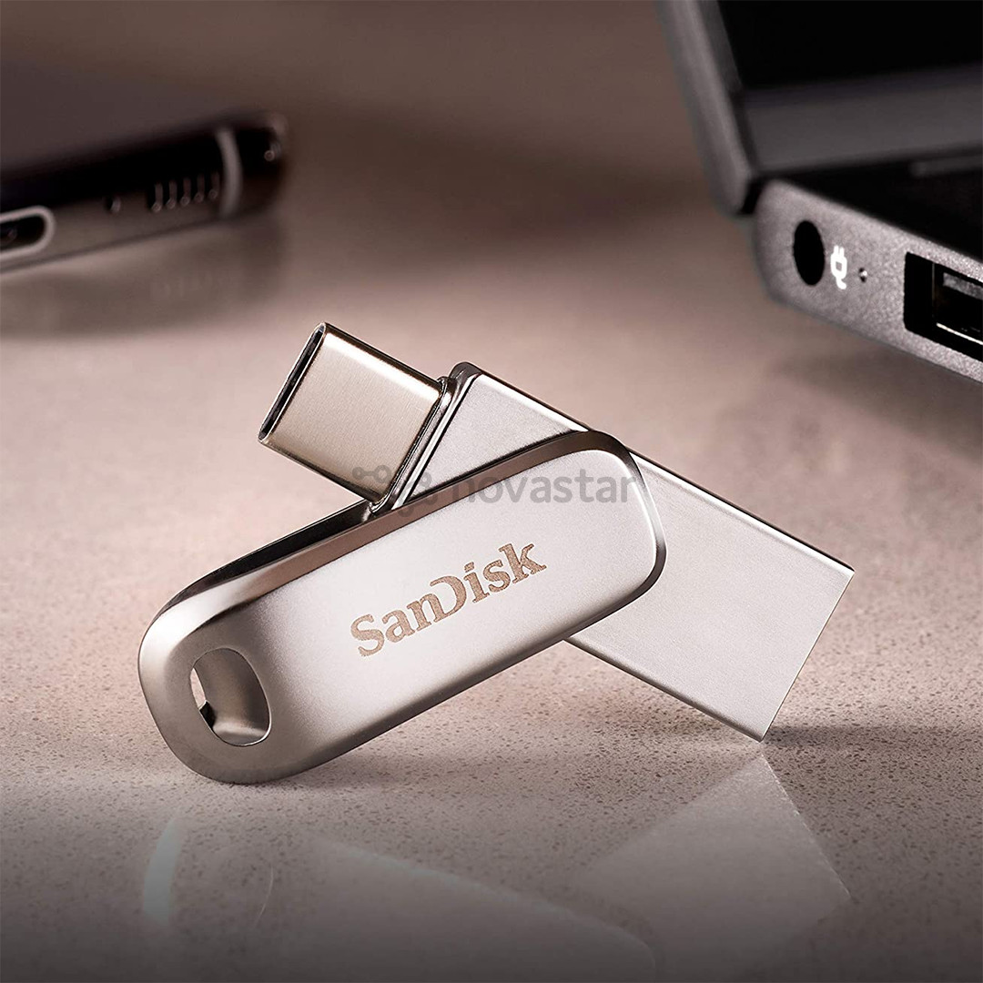 USB atmintinė SanDisk Ultra Dual Drive Luxe, USB-A, USB-C, 1 TB