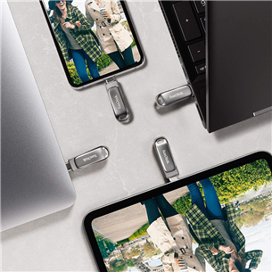 SanDisk Ultra Dual Drive Luxe, USB-A, USB-C, 1 ТБ - Флеш-накопитель