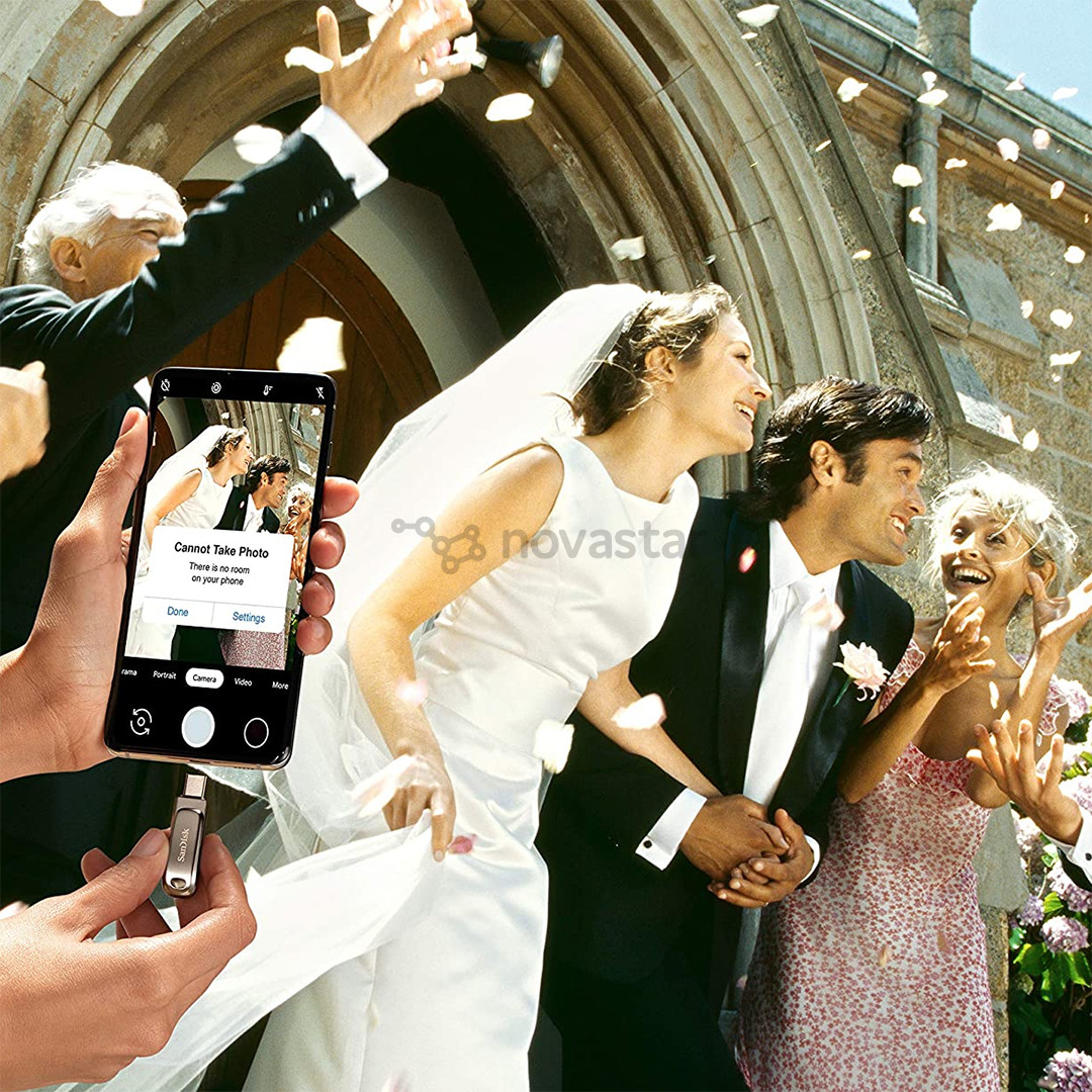 USB atmintinė SanDisk Ultra Dual Drive Luxe, USB-A, USB-C, 1 TB