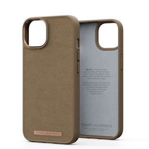 Dėklas Njord byElements Suede Comfort+ iPhone 14, Camel
