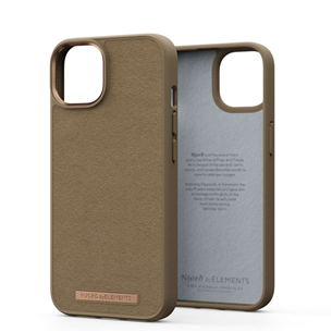 Dėklas Njord byElements Suede Comfort+ iPhone 14, Camel NA41CM04