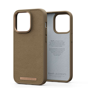 Njord byElements Suede Comfort+, iPhone 14 Pro, camel - Case NA43CM04