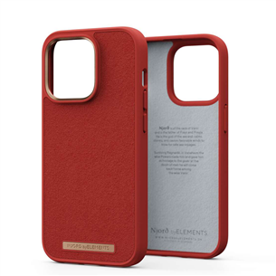 Njord byElements Suede Comfort+, iPhone 14 Pro, burnt orange - Case NA43CM07