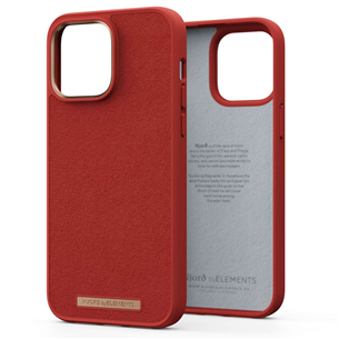 Njord byElements Suede Comfort+, iPhone 14 Pro Max, красный - Чехол NA44CM07