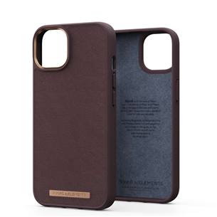 Njord byElements Genuine Leather, iPhone 14, dark brown - Case NA41GL05