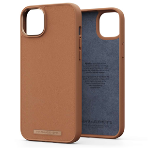 Njord byElements Genuine Leather, iPhone 14 Plus, cognac - Case NA42GL04