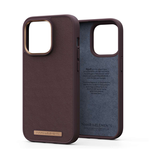 Njord byElements Genuine Leather, iPhone 14 Pro, dark brown - Case NA43GL05