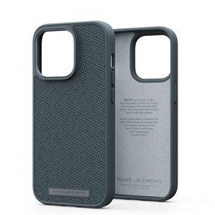 Njord byElements Fabric Tonal, iPhone 14 Pro, gray - Case