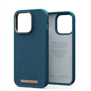 Dėklas Njord byElements Fabric, iPhone 14 Pro, Mėlynas NA43TN01