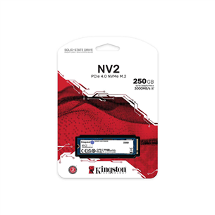 Kingston NV2 PCIe 4.0 NVMe M2 SSD, 250 ГБ - SSD