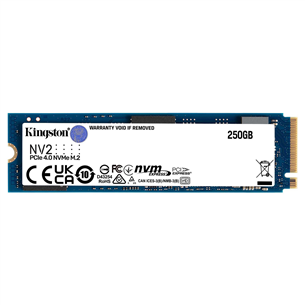 Kietasis diskas Kingston NV2 PCIe 4.0 NVMe M2, 250 GB