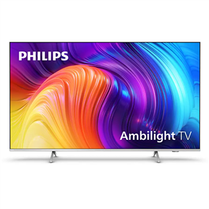 Philips The One, 58", Ultra HD, LED, боковые ножки, серебристый - Телевизор