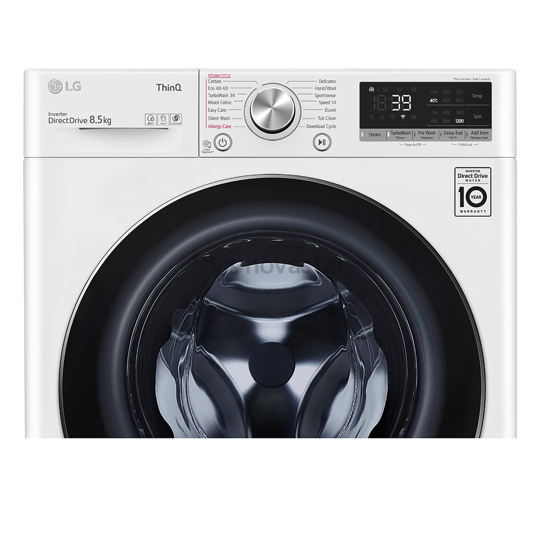 LG, 8.5 kg, depth 47.5 cm, 1200 rpm - Front Load Washing Machine