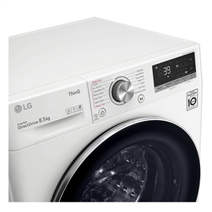 LG, 8.5 kg, depth 47.5 cm, 1200 rpm - Front Load Washing Machine