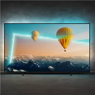 Philips PUS8007, 50'', 4K UHD, LED LCD, боковые ножки, серый - Телевизор