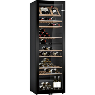 Bosch Series 6, 199 бутылок, высота 186 см, черный - Винный шкаф KWK36ABGA