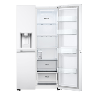 LG, water & ice dispenser, 635 L, height 179 cm, white - SBS Refrigerator