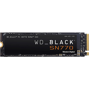 Kietasis diskas SSD Western Digital WD_BLACK SN770, 500 GB, NVMe, M.2 2280 WDS500G3X0E