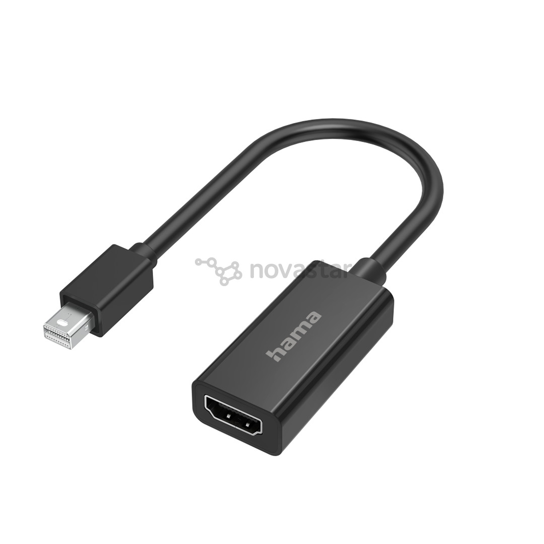 Adapteris Hama Video Adapter, Mini DisplayPort - HDMI, black