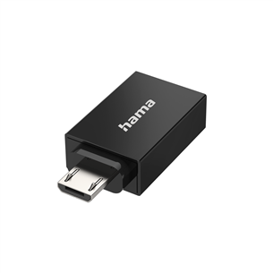 Adapteris Hama USB OTG, USB - Micro USB, black 00300084