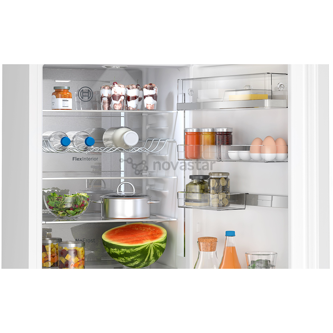 Bosch, NoFrost, 363 L, height 203 cm, white - Refrigerator