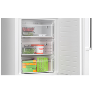 Bosch, NoFrost, 363 L, height 203 cm, white - Refrigerator