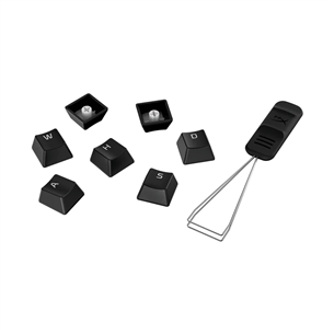 Klaviatūros mygtukai HyperX Full key Set Keycaps - PBT, black 519P1AA#ABA