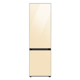 Samsung BeSpoke, 390 L, height 203 cm, beige - Refrigerator