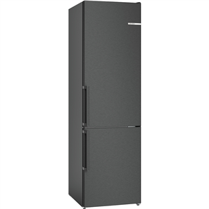 Bosch, NoFrost, 321 л, высота 186 см, черная нерж. сталь - Холодильник KGN36VXCT