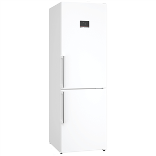 Bosch, NoFrost, 321 л, высота 186 см, белый - Холодильник KGN367WCT