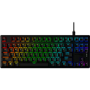 Klaviatūra HyperX Alloy Origins Core PBT HX Blue, Clicky, US, laidinė