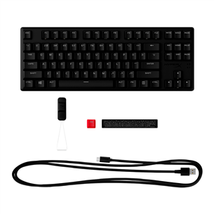 Klaviatūra HyperX Alloy Origins Core PBT HX Blue, Clicky, US, laidinė