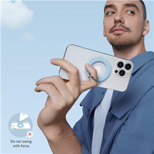Laikiklis Anker 610 Magnetic iPhone Grip, MagGo, Mėlynas