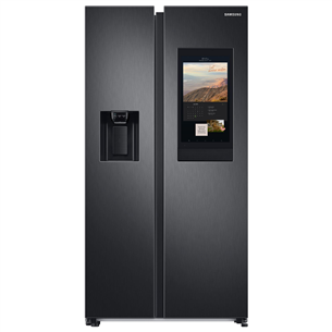 Samsung, Family Hub, 614 L, height 178 cm, black - SBS Refrigerator