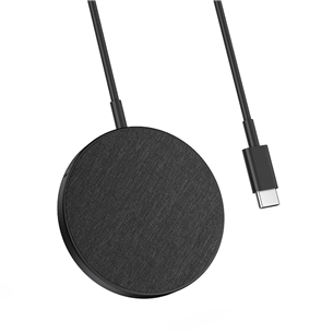 Belaidis įkroviklis Anker PowerWave II Magnetic Pad, 7.5 W, fabric, pilkas A2566G11