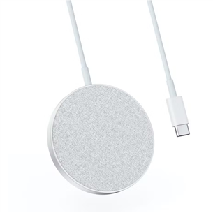 Belaidis įkroviklis Anker PowerWave II Magnetic Pad, 7.5 W, fabric, silver A2566G41