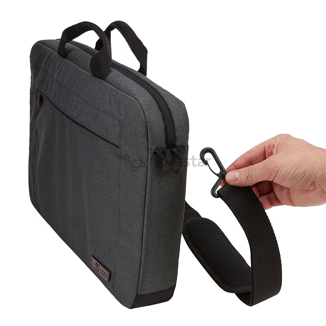 Case Logic Era Attaché, 15,6", tamsiai pilkas - Nešiojamojo kompiuterio krepšys