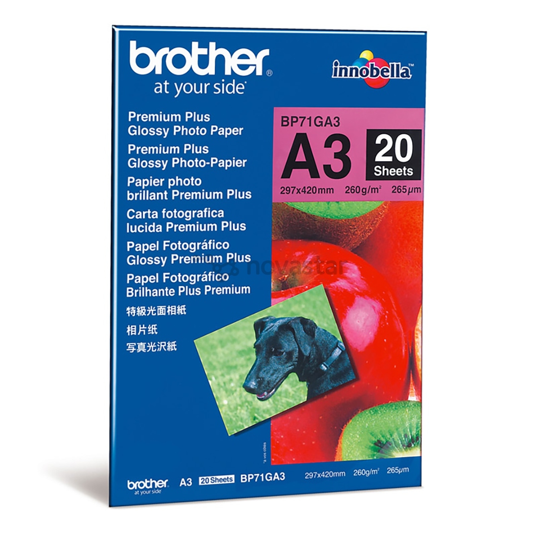 Foto popierius Brother Premium Plus, A3, 20 lapų
