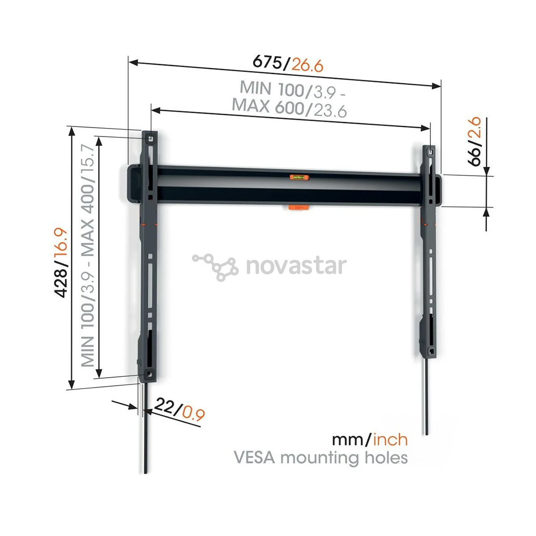Vogels TVM 3603 Fixed TV Wall Mount, 40"-100'', black - LCD mount