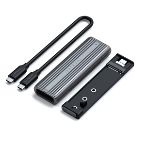 Satechi USB-C M.2 NMVe and SATA SSD, grey - External SSD enclosure