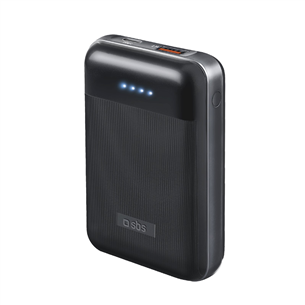 Išorinė baterija SBS Power Delivery 20W, 10 000 mAh, black TEBB10000PD20RUK