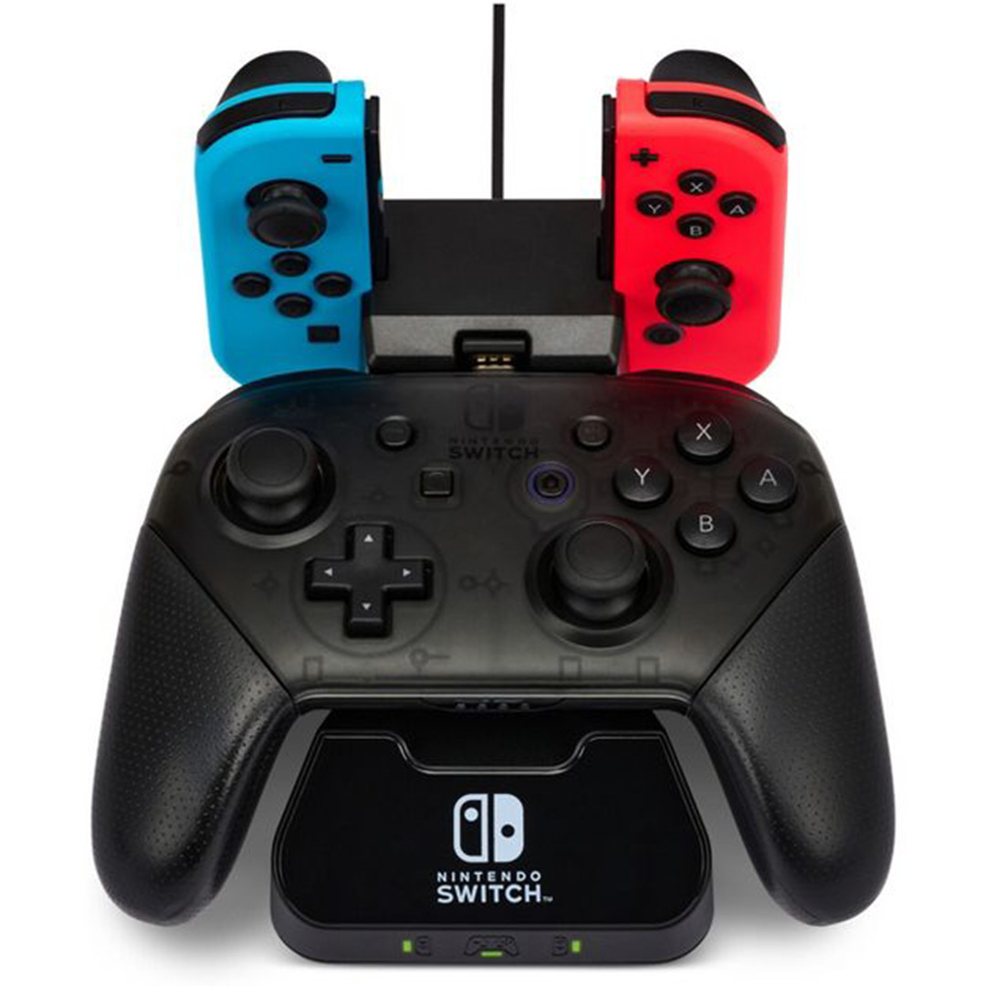 PowerA Nintendo Switch Controller Charging Base, черный - Зарядное устройство для контроллеров