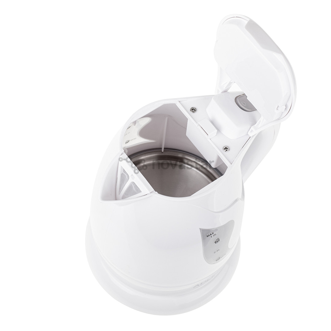 Adler, 850 W, 1 L, white - Kettle