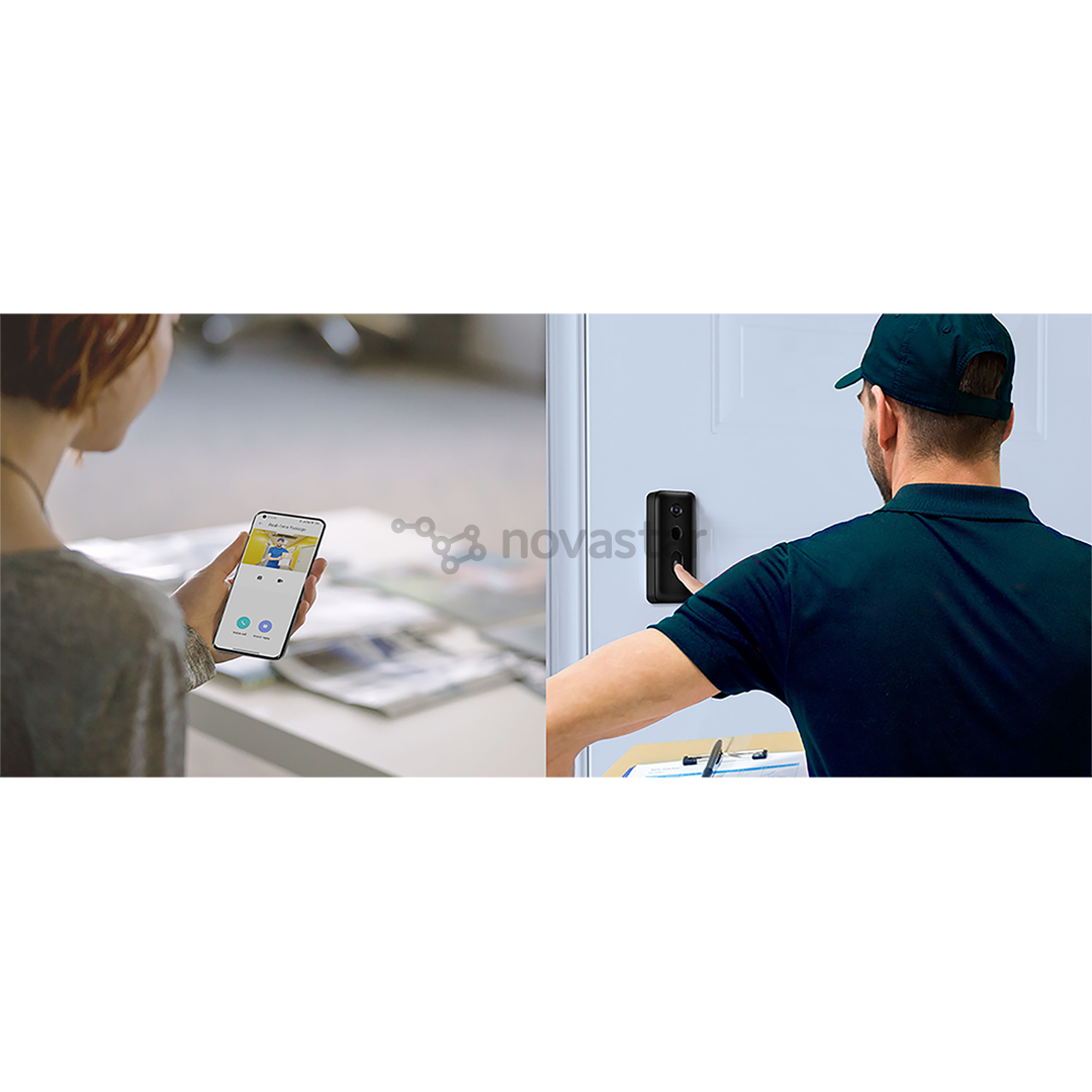 Išmanusis skambutis su kamera Xiaomi Smart Doorbell 3, Wi-Fi, black