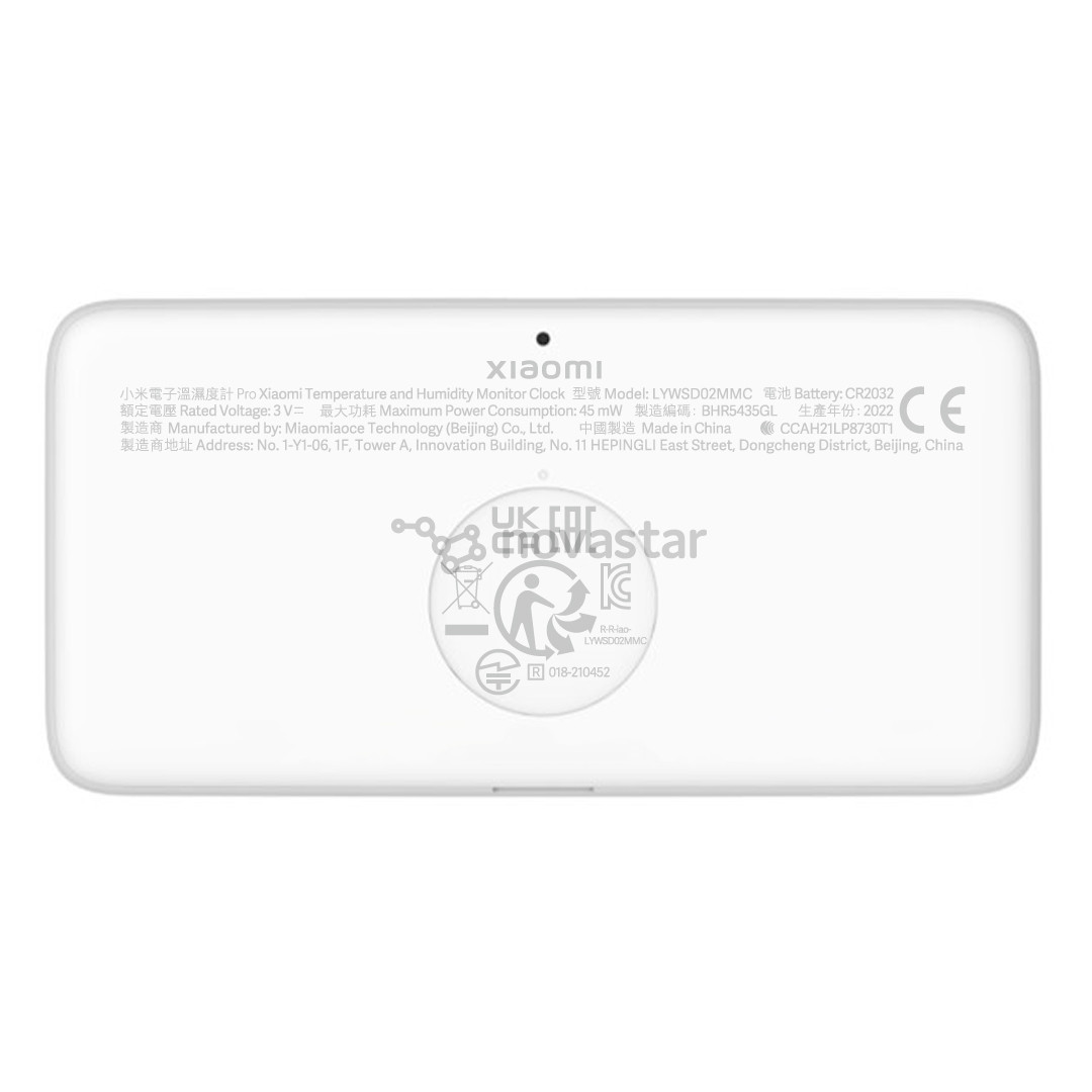 Xiaomi Mi Temperature and Humidity Monitor Clock, белый - Датчик температуры и влажности с часами