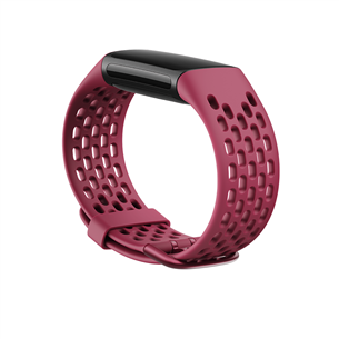 Dirželis Fitbit Sport Charge 5 L, Black cherry