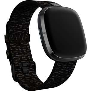 Dirželis Fitbit Sense & Versa 3, L, Charcoal