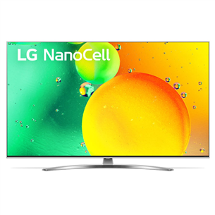 LG NANO783QA, 50", 4K UHD, LCD, NanoCel, центральная подставка, серебристый - Телевизор