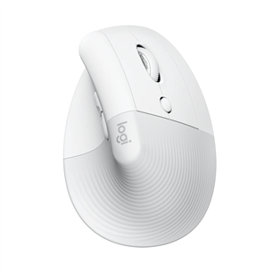 Logitech Lift Vertical Ergonomic for Mac, silent, white - Wireless Optical Mouse